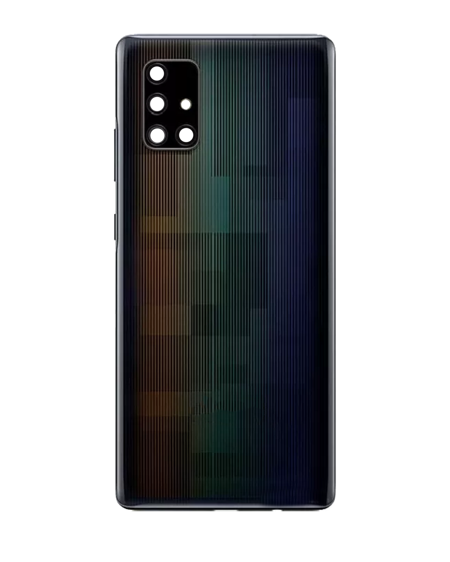 Back Cover Glass With Camera Lens Samsung Galaxy A71 5G (A716U / 2020) (Service Pack) (Prism Cube Black)