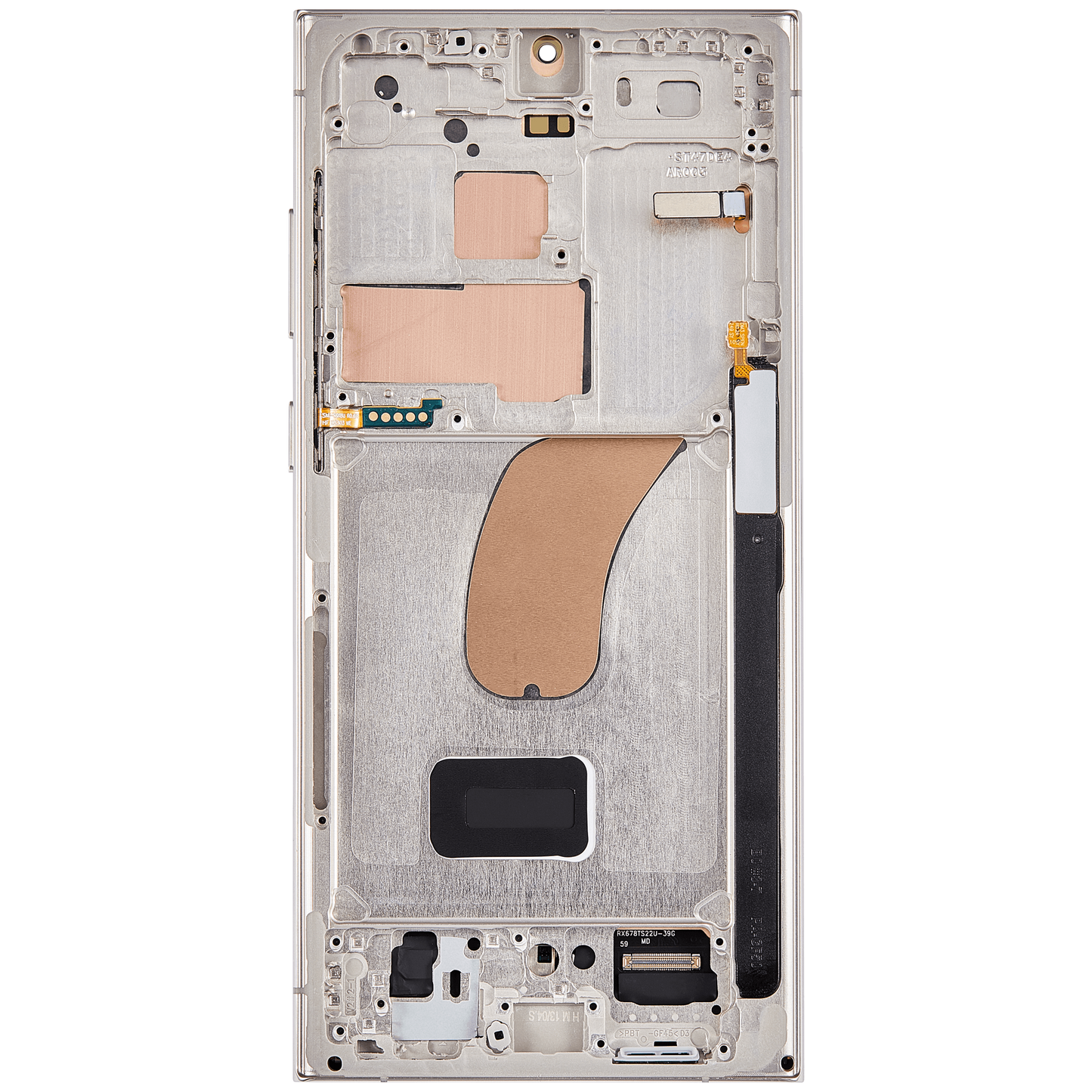 OLED Assembly With Frame For Samsung Galaxy S23 Ultra (US & International) (Aftermarket Plus) (Cream)