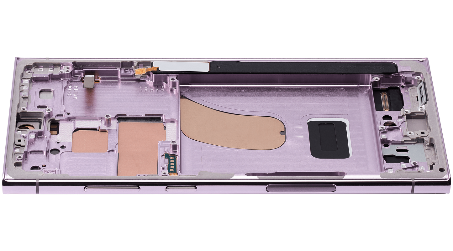 OLED Assembly With Frame For Samsung Galaxy S23 Ultra (US & International) (Aftermarket Plus) (Lavender)