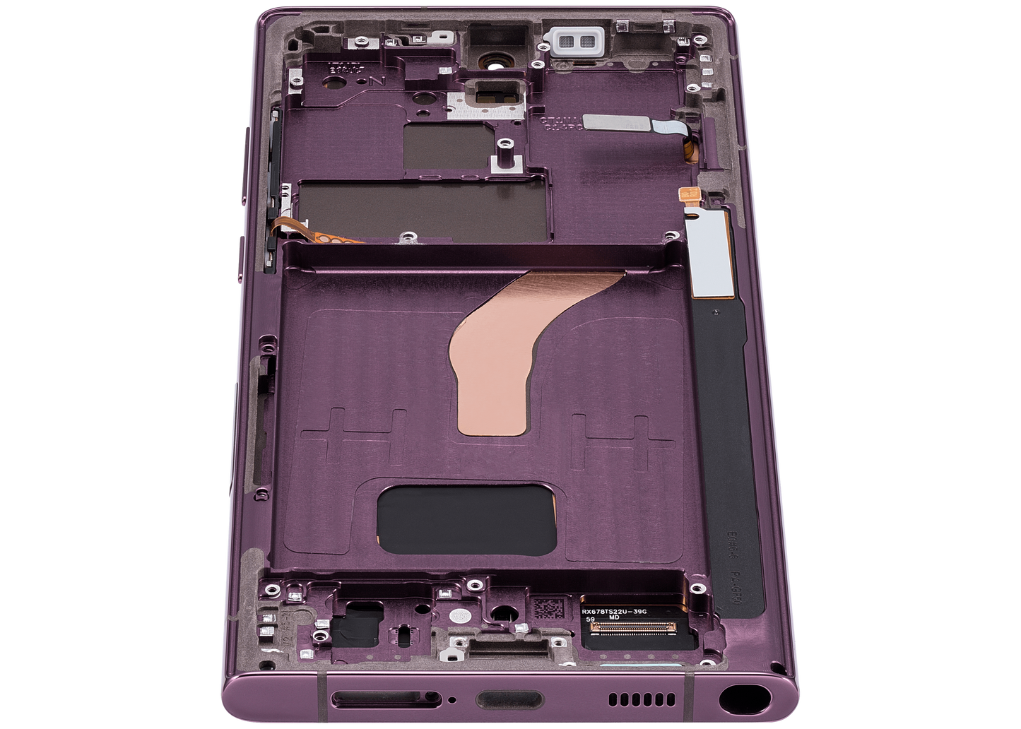 OLED Assembly With Frame For Samsung Galaxy S22 Ultra 5G (US & International Version) (Refurbished) (Burgundy)