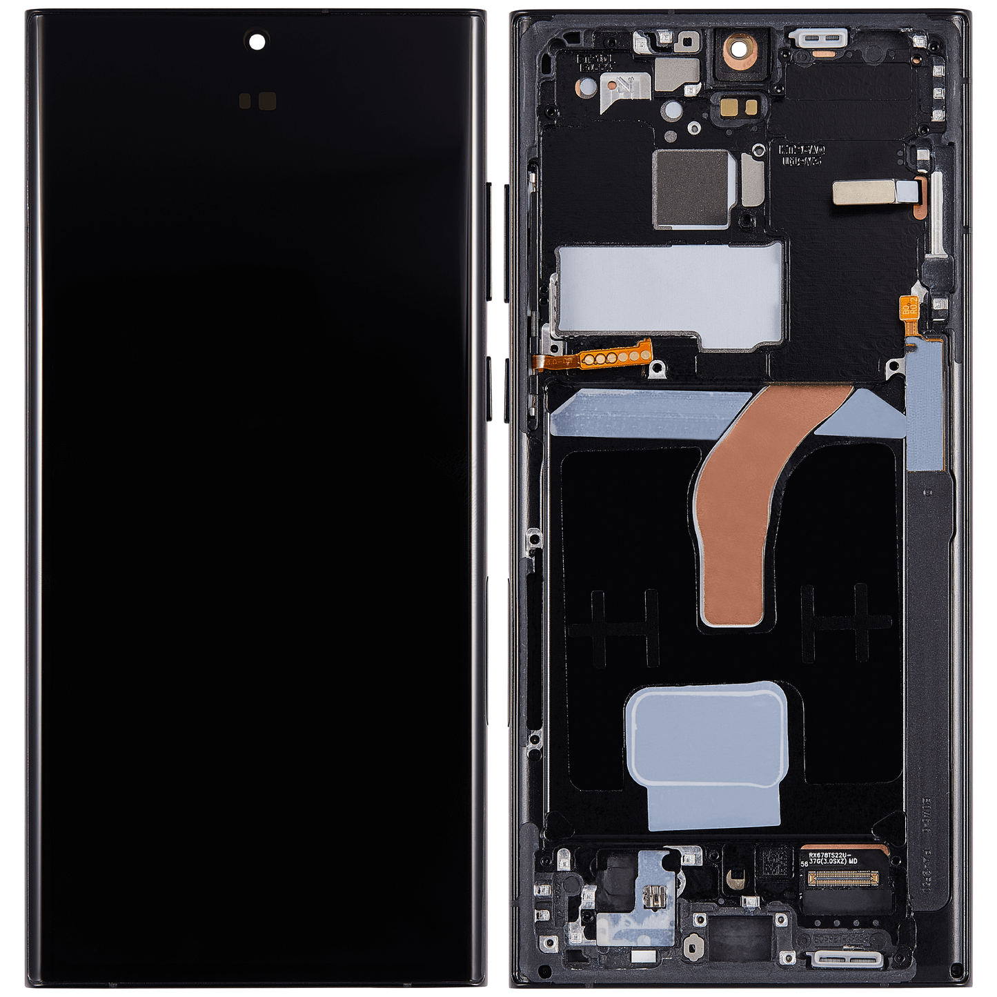 OLED Assembly With Frame For Samsung Galaxy S22 Ultra 5G (US & International Version) (Refurbished) (Graphite / Red / Sky Blue)
