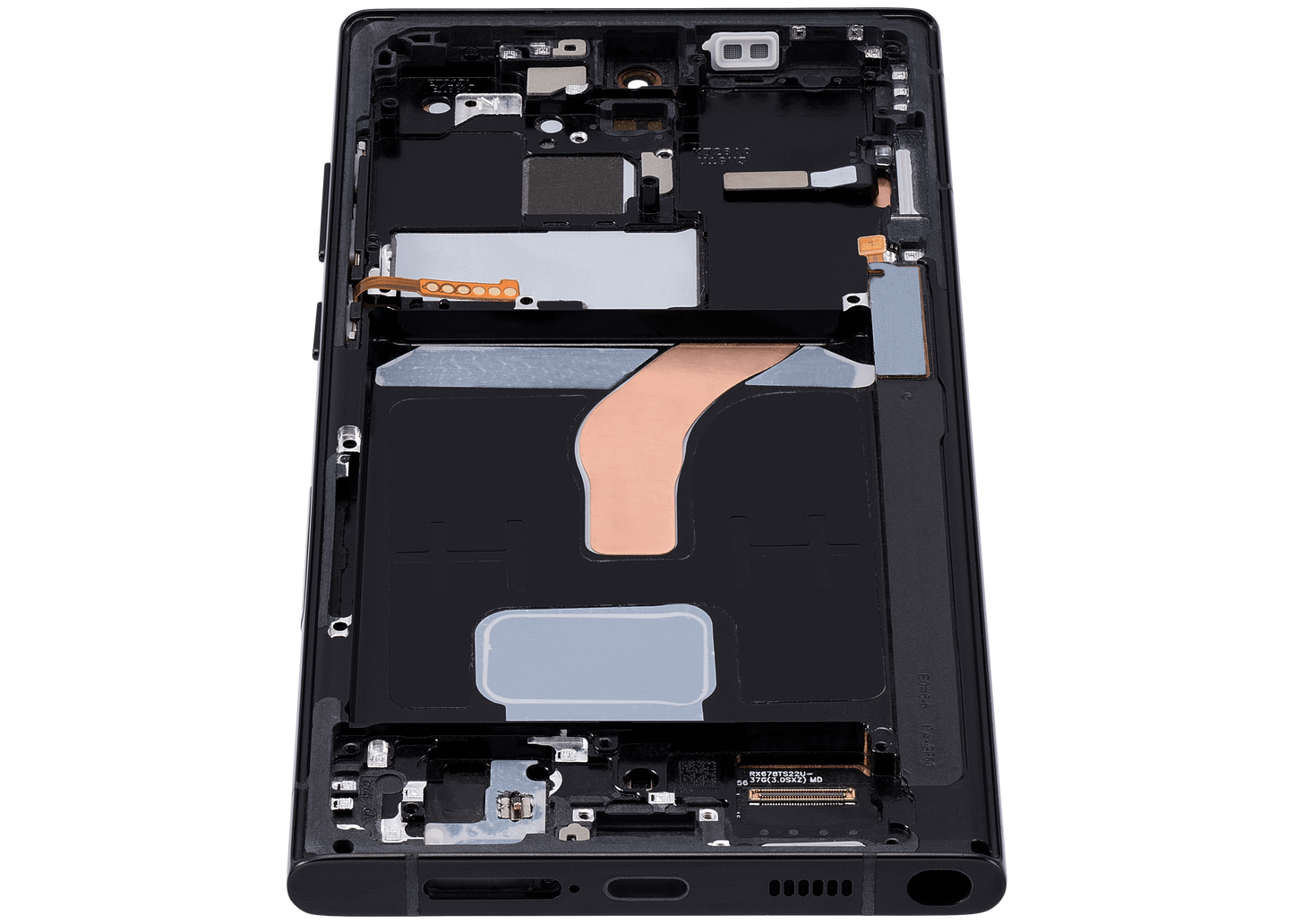 OLED Assembly With Frame For Samsung Galaxy S22 Ultra 5G (Service Pack) (Graphite / Sky Blue / Red)