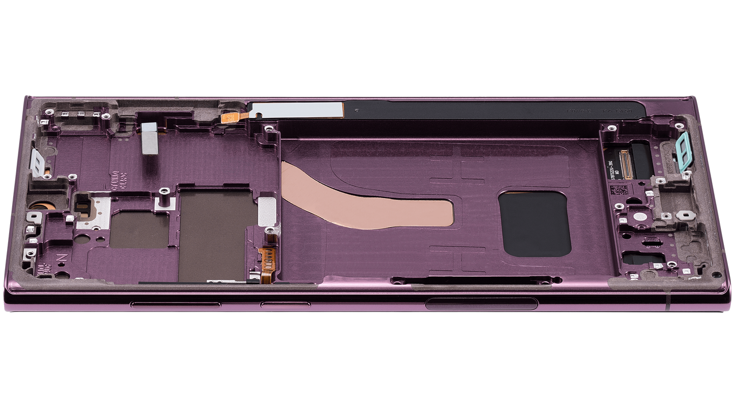 OLED Assembly With Frame For Samsung Galaxy S22 Ultra 5G (Service Pack) (Burgundy)