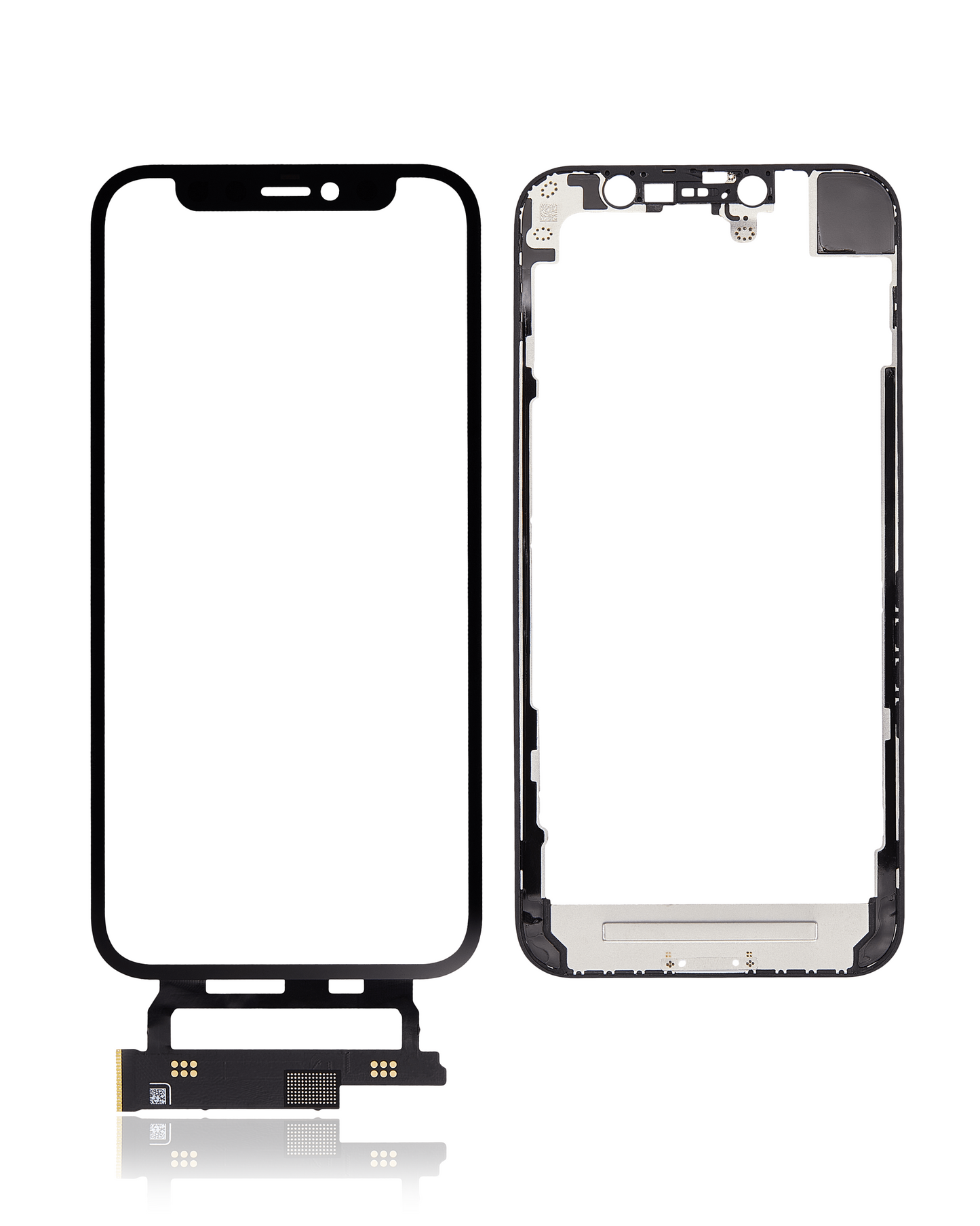 4 in 1 Short Flex (Digitizer Touch With Glass + OCA + Frame Pre-installed) For iPhone 12 Mini (OCA Master)