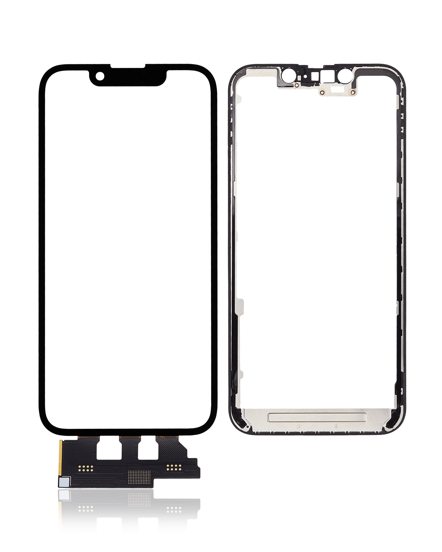 4 in 1 Short Flex (Digitizer Touch With Glass + OCA + Frame Pre-installed) For iPhone 13 Mini (OCA Master)