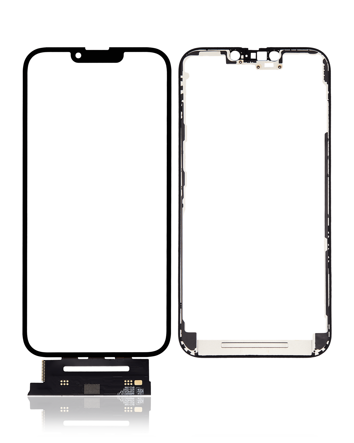 4 in 1 Short Flex (Digitizer Touch With Glass + OCA + Frame Pre-installed) For iPhone 13 Pro Max (OCA Master)
