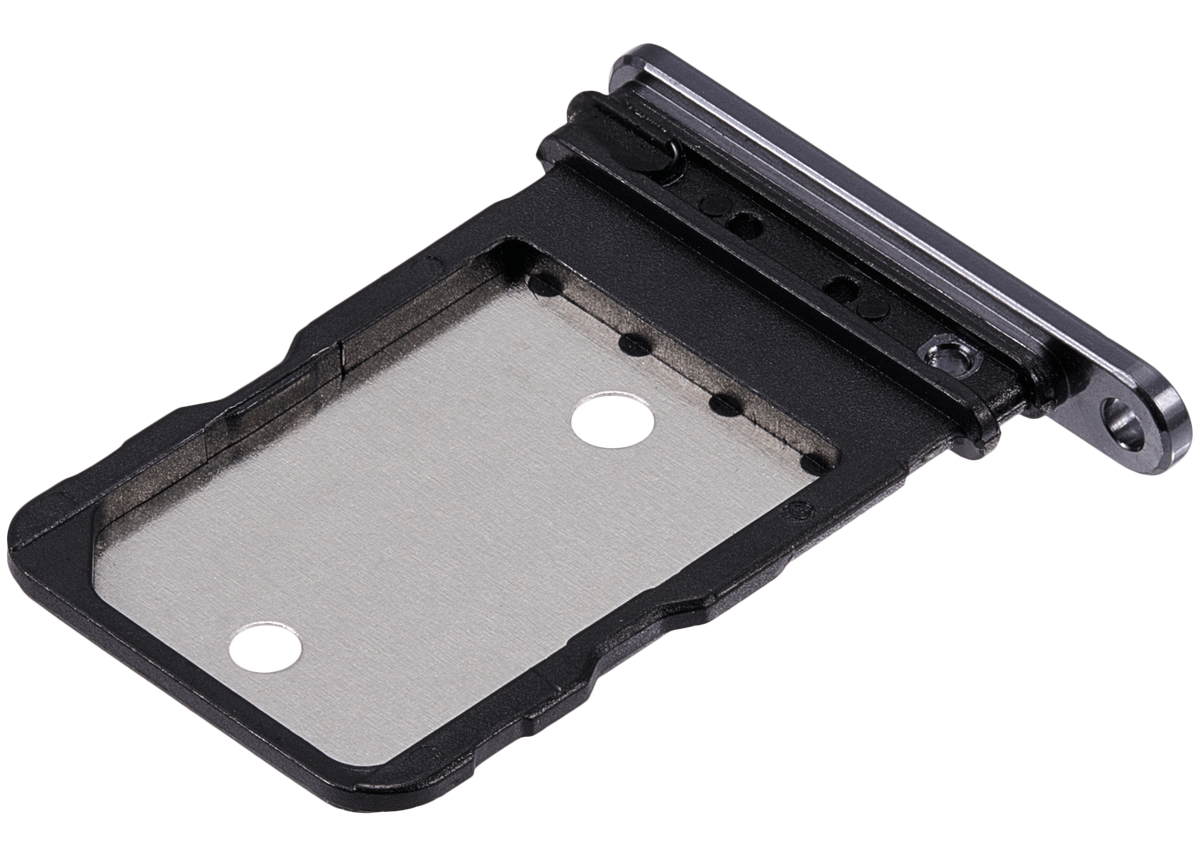 Sim Card Tray For Google Pixel 8 Pro (Obsidian) - phone repair part close-up