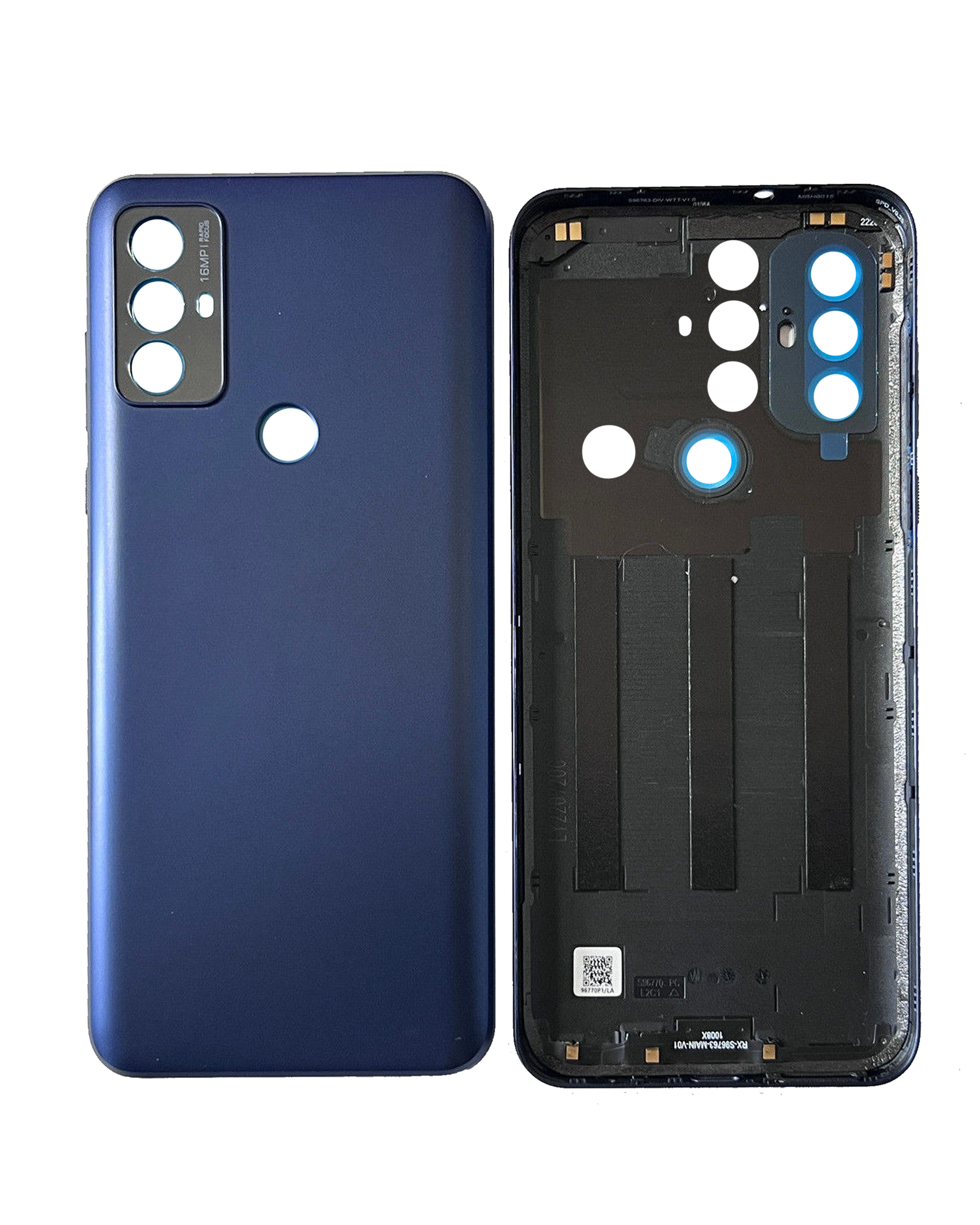 Back cover Glass For Motorola Moto G Play (XT2271 / 2023) (Genuine OEM) (Deep Indigo) replacement part SKU 107089192932 image 4