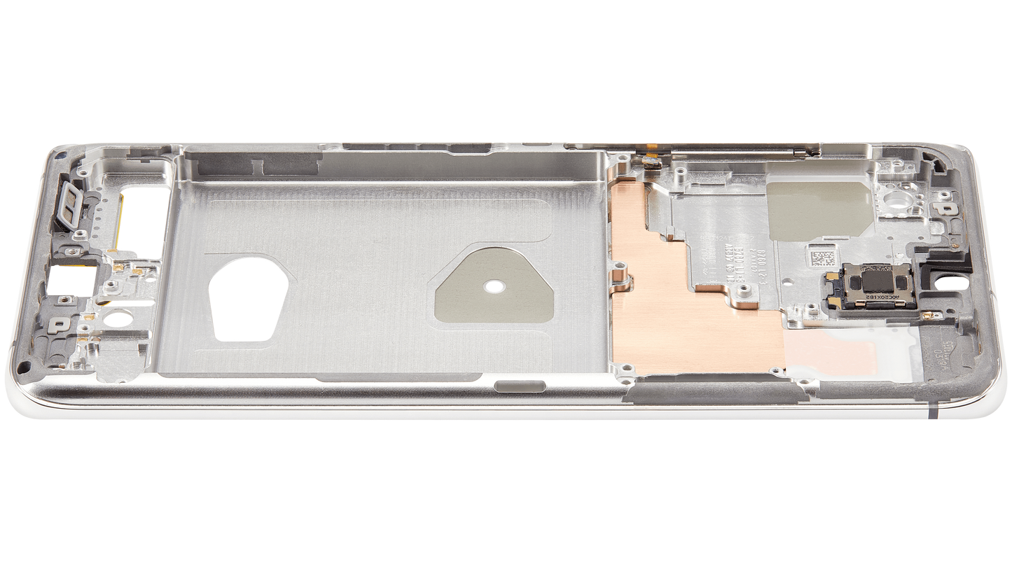 Mid-Frame Housing For Samsung Galaxy S20 Ultra (Cloud White)