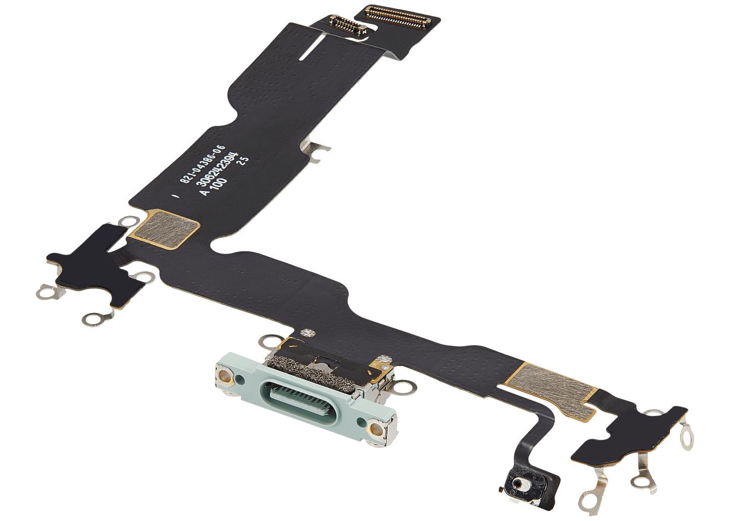 Charging Port Flex Cable For iPhone 15 Plus (Premium) (Green)