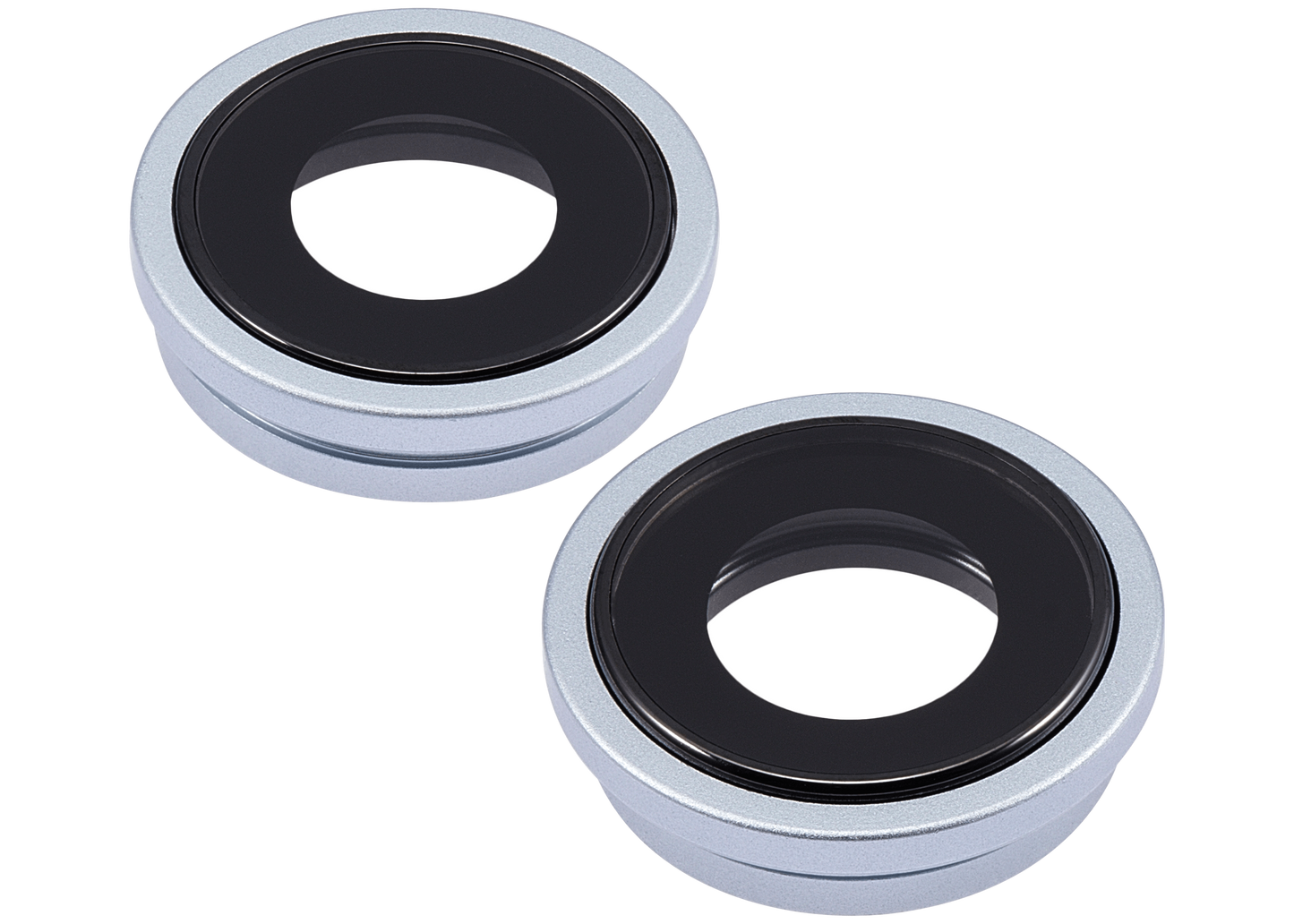 Back Camera Lens With Bracket & Bezel For iPhone 15 / 15 Plus (2 Piece Set) (Premium) (Blue)