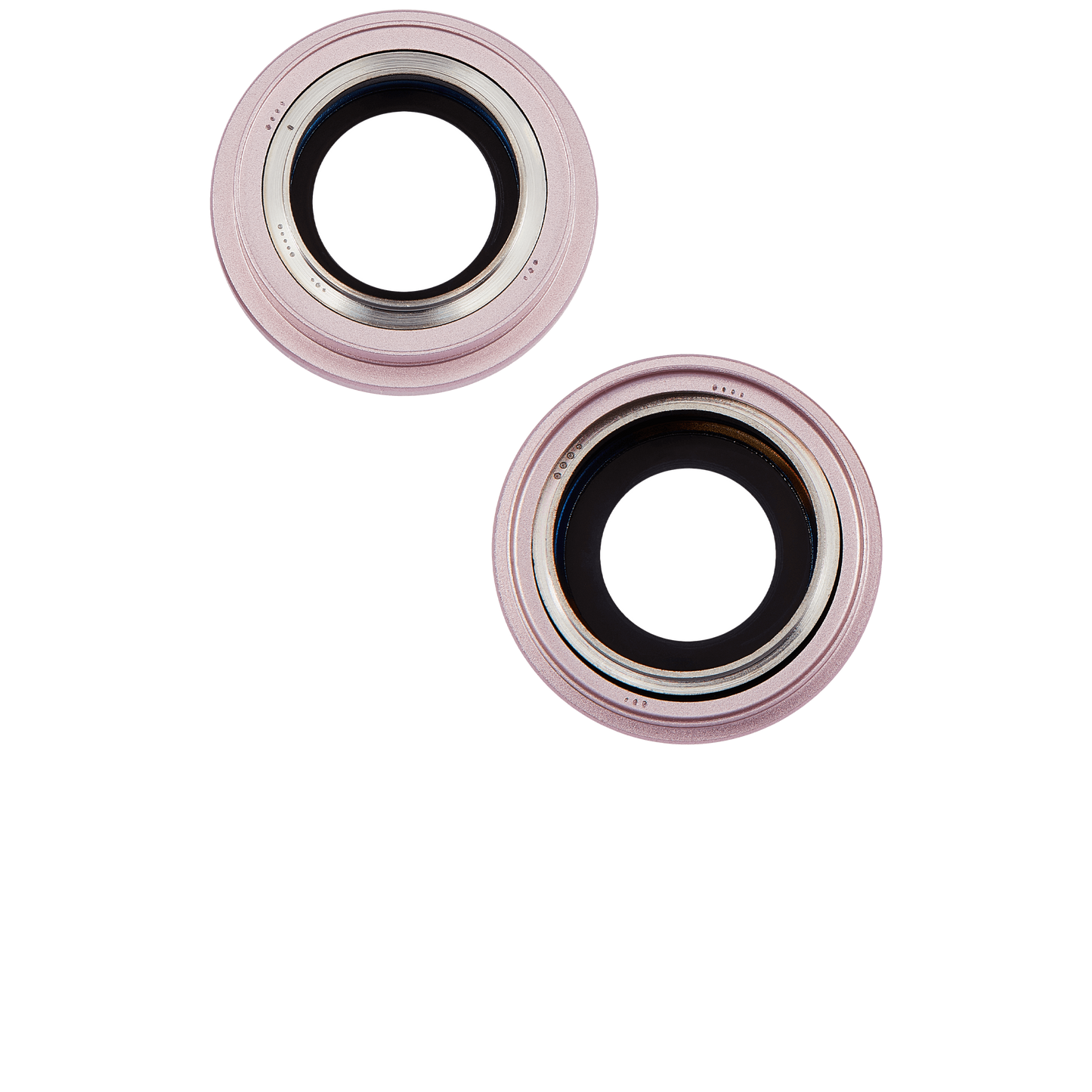 Back Camera Lens With Bracket & Bezel For iPhone 15 / 15 Plus (2 Piece Set) (Premium) (Pink)