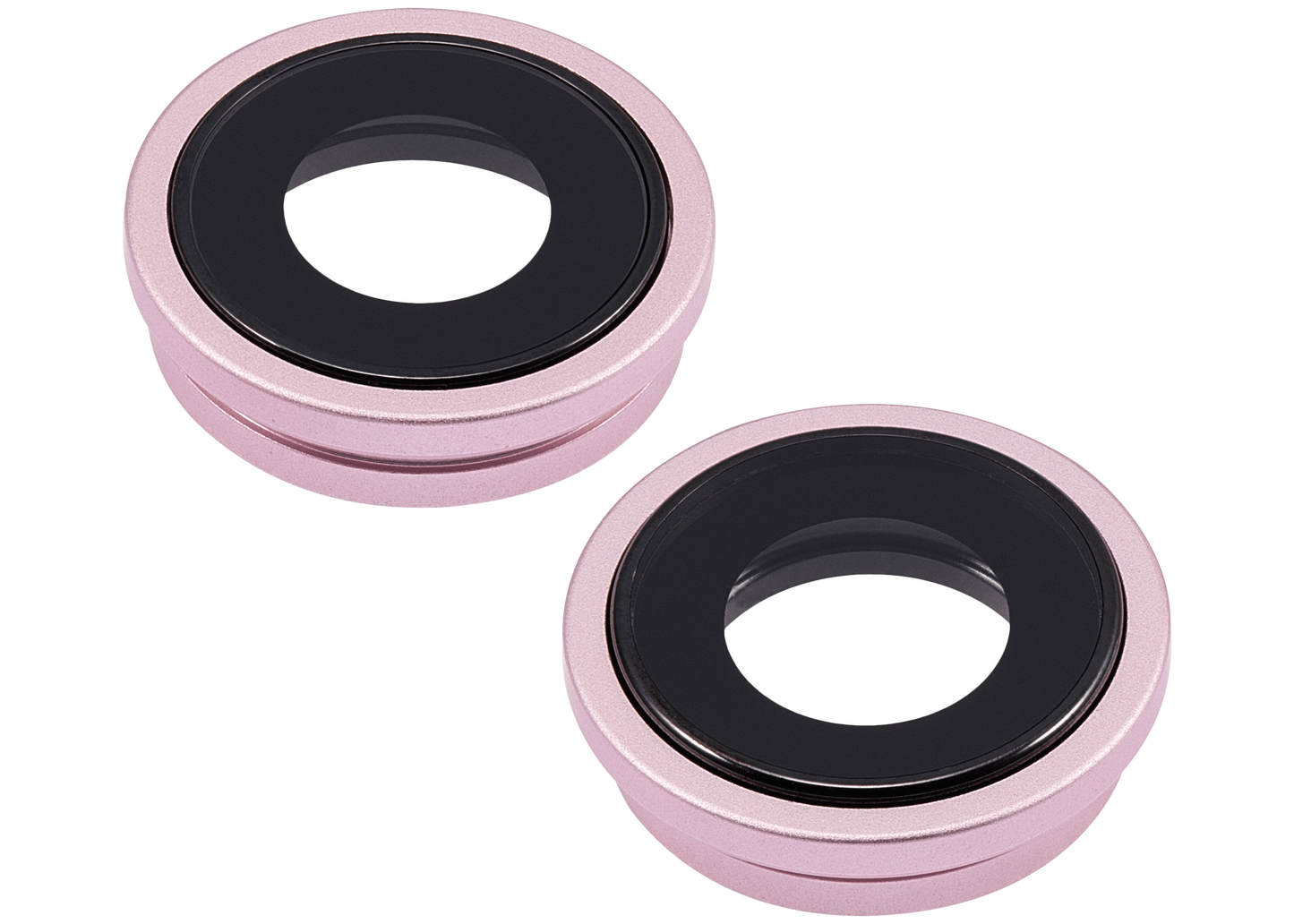 Back Camera Lens With Bracket & Bezel For iPhone 15 / 15 Plus (2 Piece Set) (Premium) (Pink)