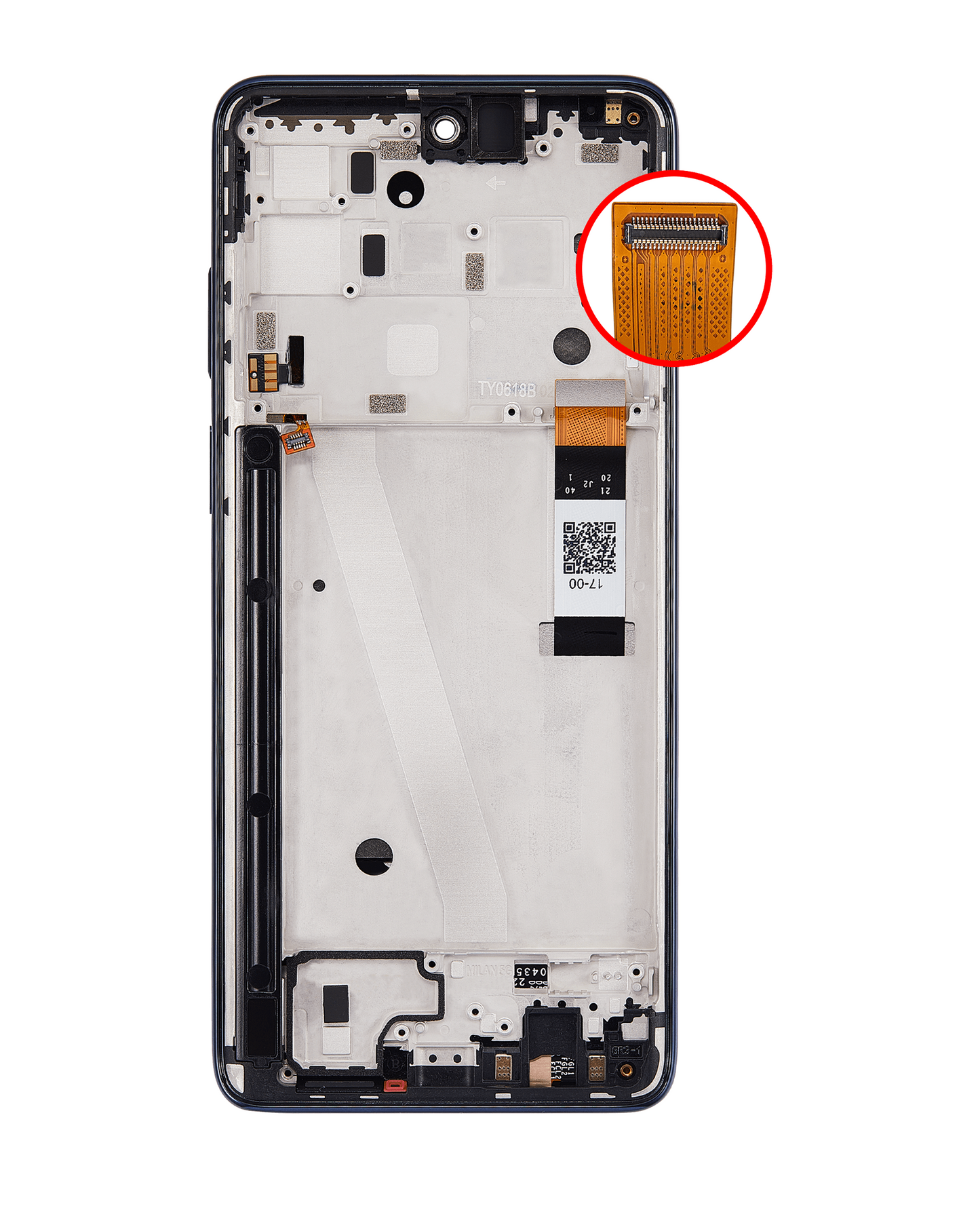 LCD Assembly With Frame For Motorola Moto G Stylus 5G (XT2215 / 2022) (Refurbished) (Steel Blue) replacement part SKU 107082126702 image 8