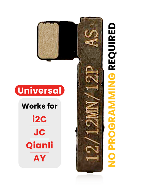 Pre-Programmed Universal Battery Tag-On Flex (Soldering Not Required) For iPhone 12 / 12 Mini / 12 Pro (AmpSentrix) (With I2C, JCID, Qianli)