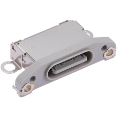 Charging Port Only For iPhone 15 Pro / 15 Pro Max (White Titanium) (10 Pack)