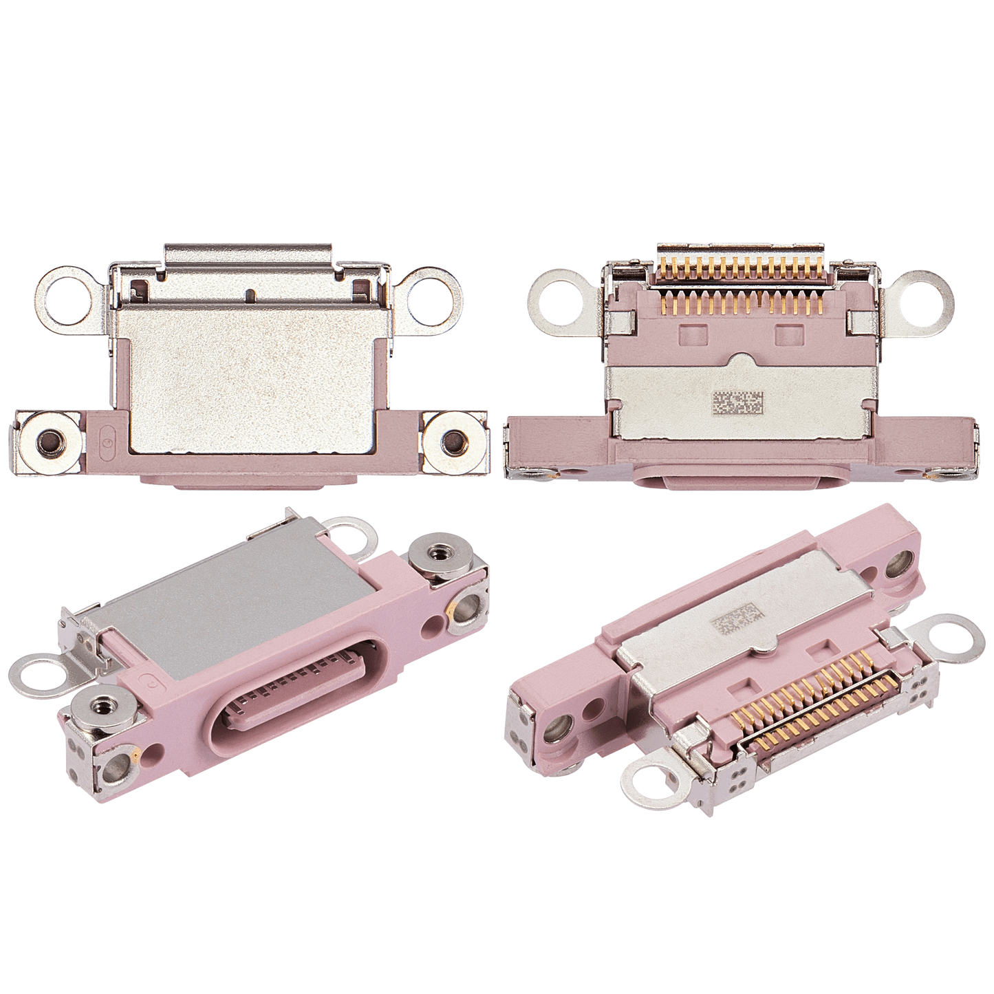 Charging Port Only For iPhone 15 / 15 Plus (Pink) (10 Pack)