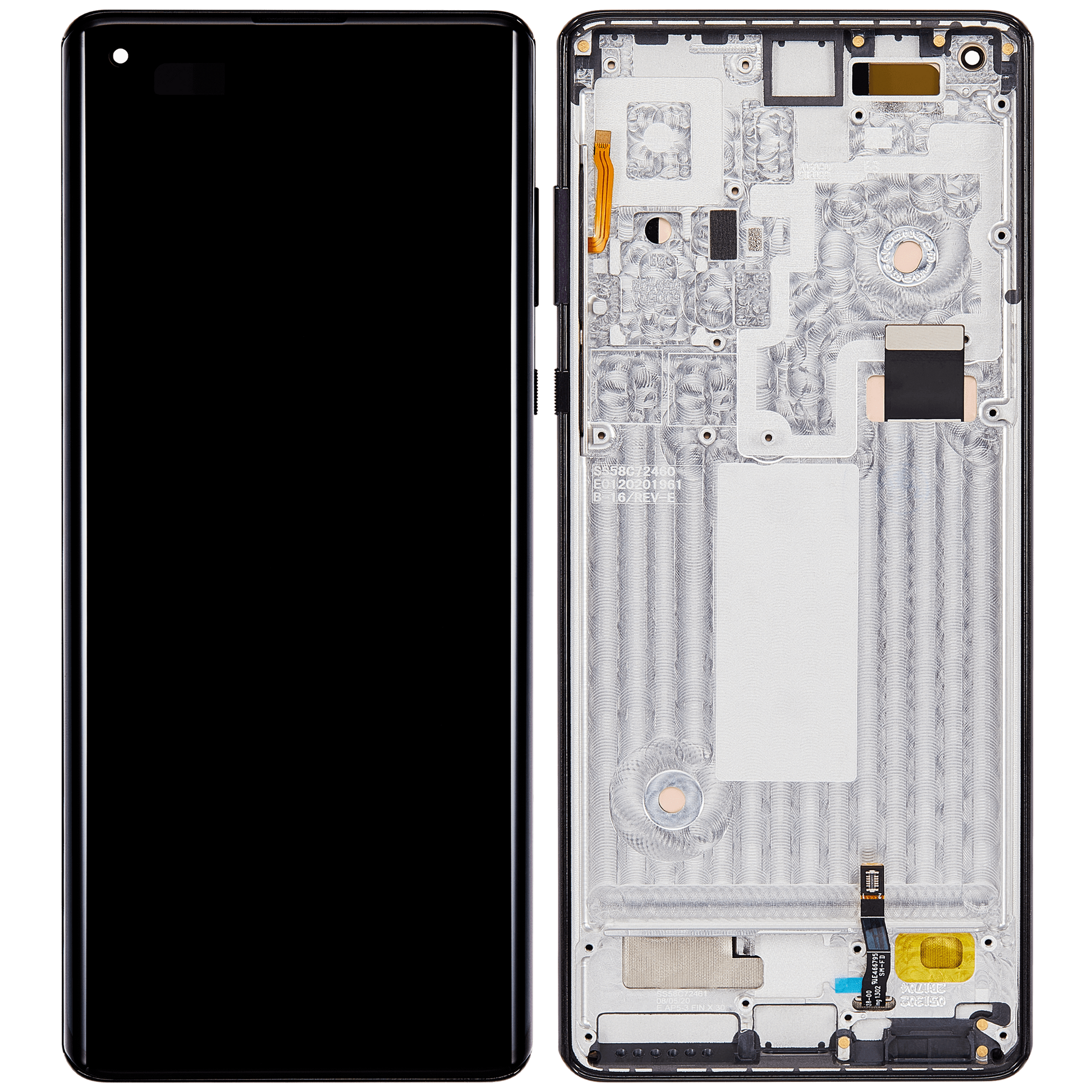 OLED Assembly With Frame For Motorola Moto Edge Plus (XT2061 / 2020) (Refurbished) (Smokey Sangria) | SKU 107082024404 | image 6