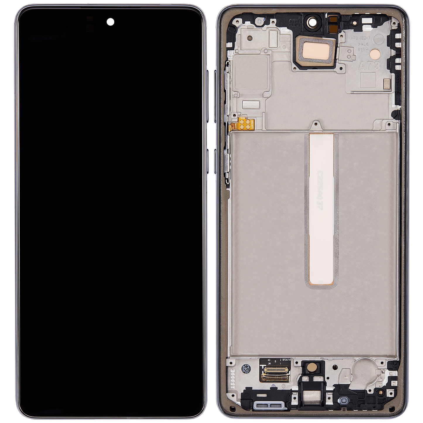 OLED Assembly With Frame For Samsung Galaxy A73 5G (A736 / 2022) (Refurbished) (Gray)