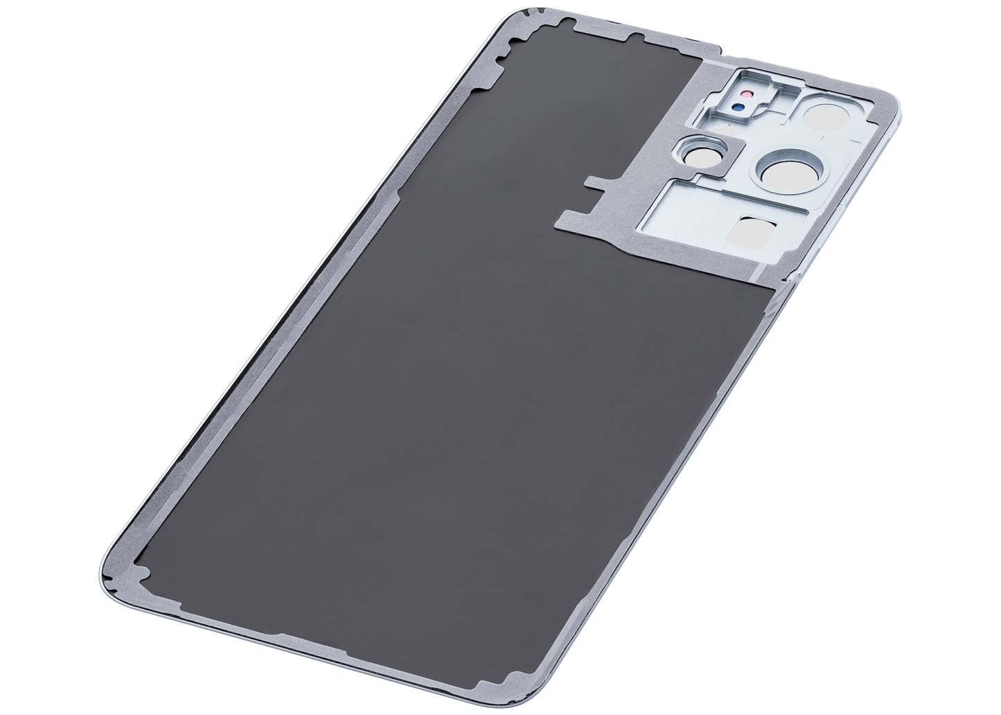 Back Cover Glass With Camera Lens For Samsung Galaxy S21 Ultra (Service Pack) (Phantom Silver)
