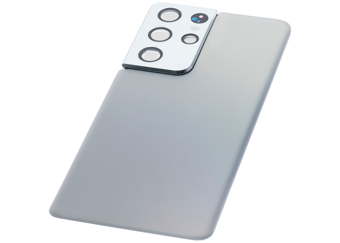 Back Cover Glass With Camera Lens For Samsung Galaxy S21 Ultra (Service Pack) (Phantom Silver)