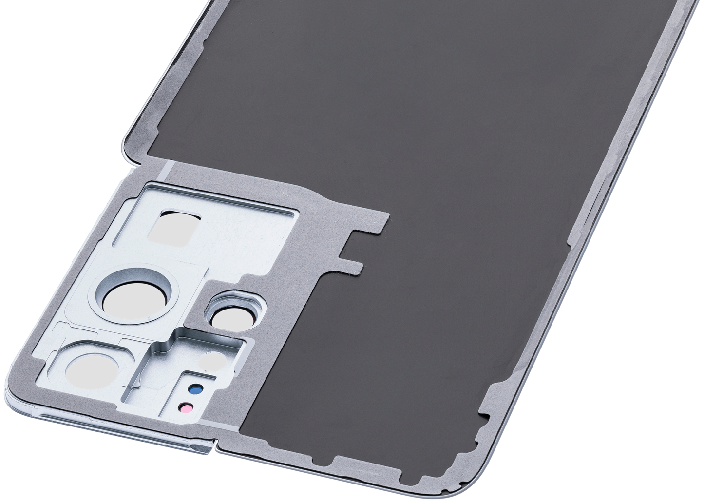 Back Cover Glass With Camera Lens For Samsung Galaxy S21 Ultra (Service Pack) (Phantom Silver)