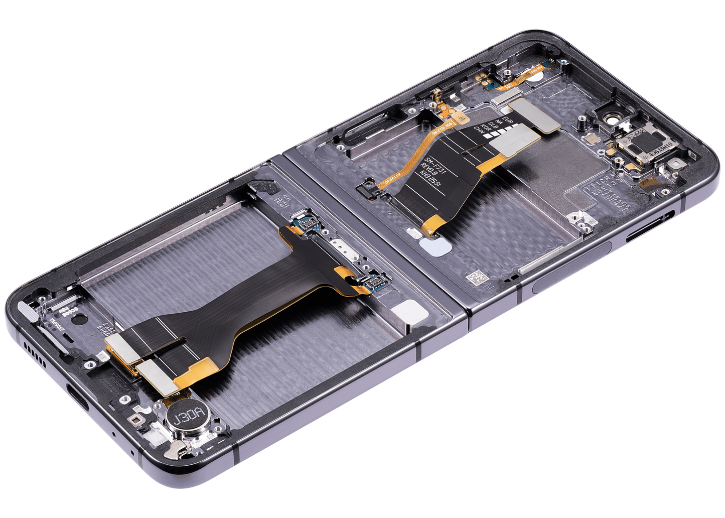 Inner OLED Assembly With Frame For Samsung Galaxy Z Flip 5 5G (US & International) (Refurbished) (Graphite) - View 2 | TechDrip Canada