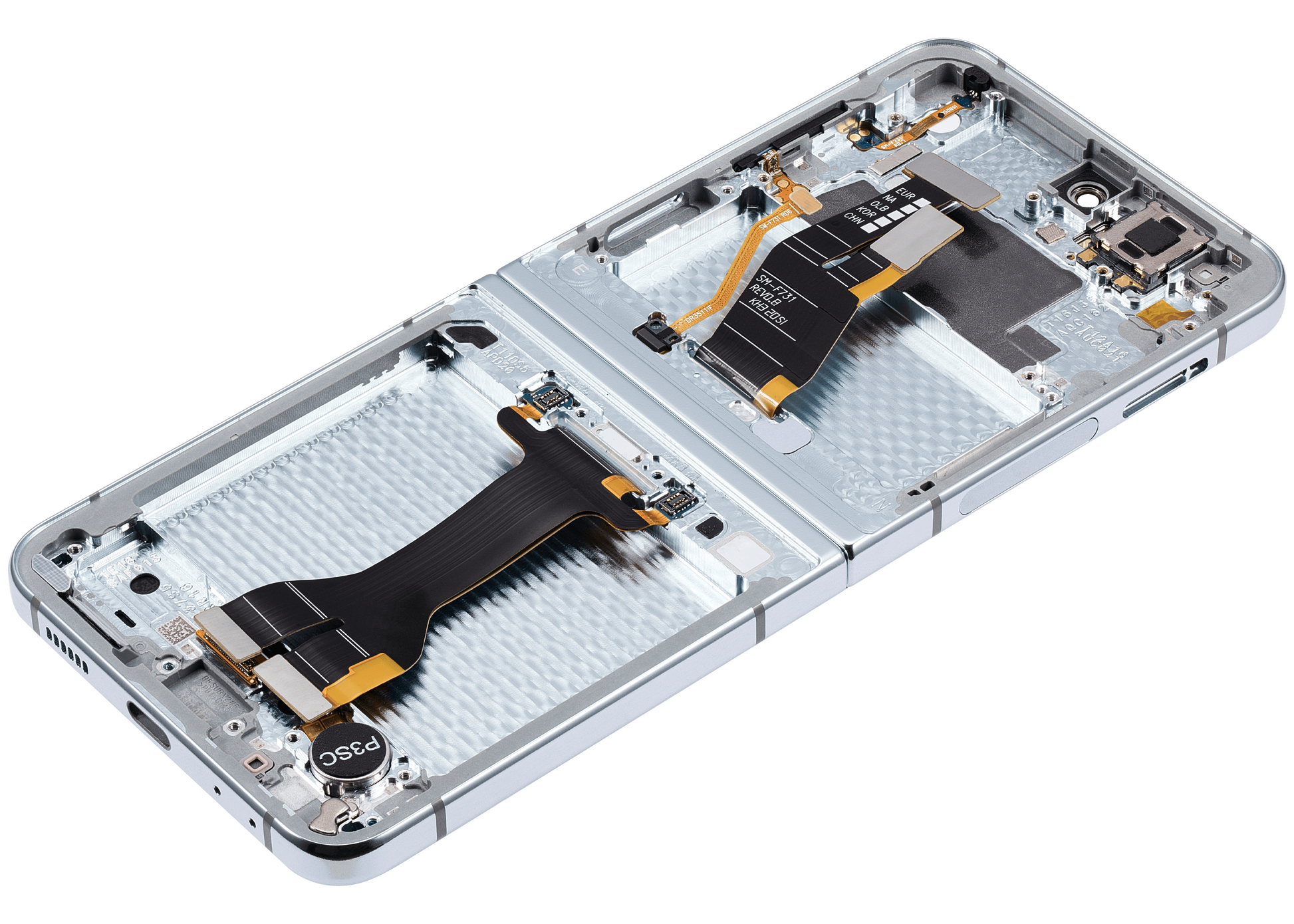 Inner OLED Assembly With Frame For Samsung Galaxy Z Flip 5 5G (US & International) (Refurbished) (Blue) - View 2 | TechDrip Canada
