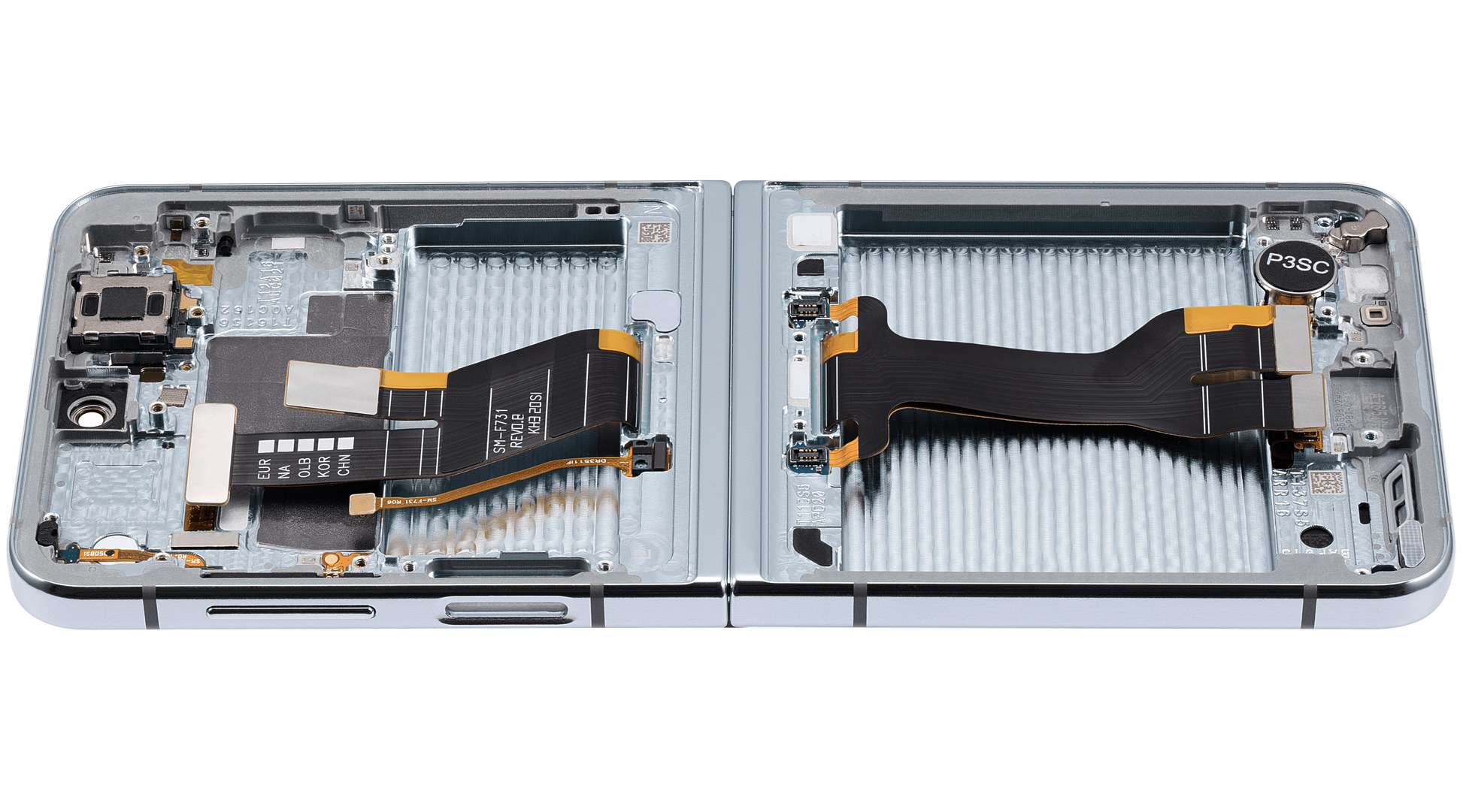 Inner OLED Assembly With Frame For Samsung Galaxy Z Flip 5 5G (US & International) (Refurbished) (Blue) - View 5 | TechDrip Canada