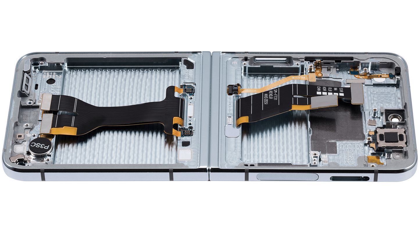 Inner OLED Assembly With Frame For Samsung Galaxy Z Flip 5 5G (US & International) (Refurbished) (Blue) - View 6 | TechDrip Canada