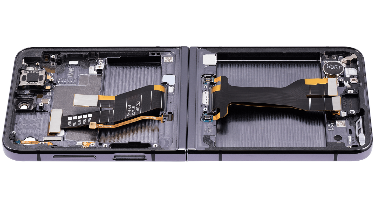 Inner OLED Assembly With Frame For Samsung Galaxy Z Flip 5 5G (US & International) (Refurbished) (Graphite) - View 5 | TechDrip Canada