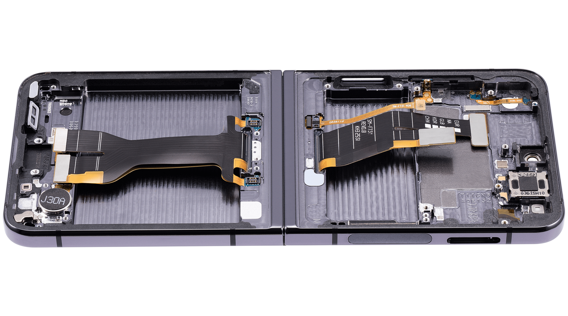 Inner OLED Assembly With Frame For Samsung Galaxy Z Flip 5 5G (US & International) (Refurbished) (Graphite) - View 6 | TechDrip Canada