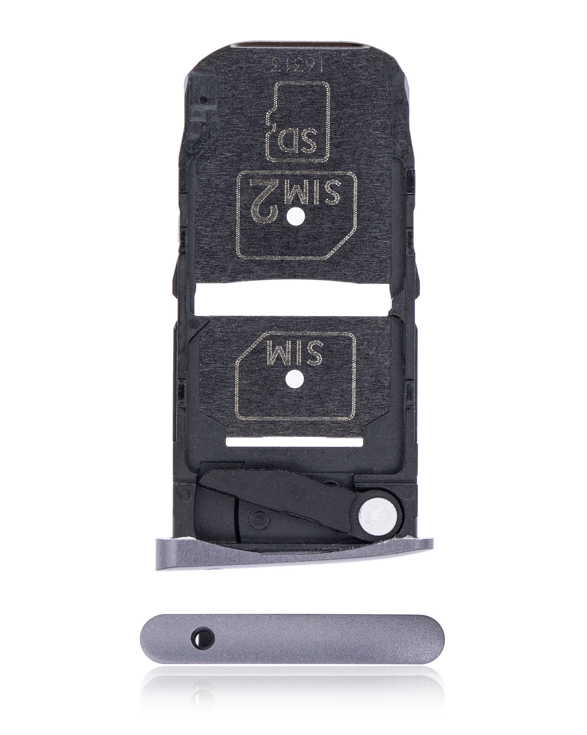 Sim Card Tray For Motorola Moto Z Force Droid (XT1650-02 / 2016) (Black) - Motorola replacement part, primary product view, SKU 107082031212