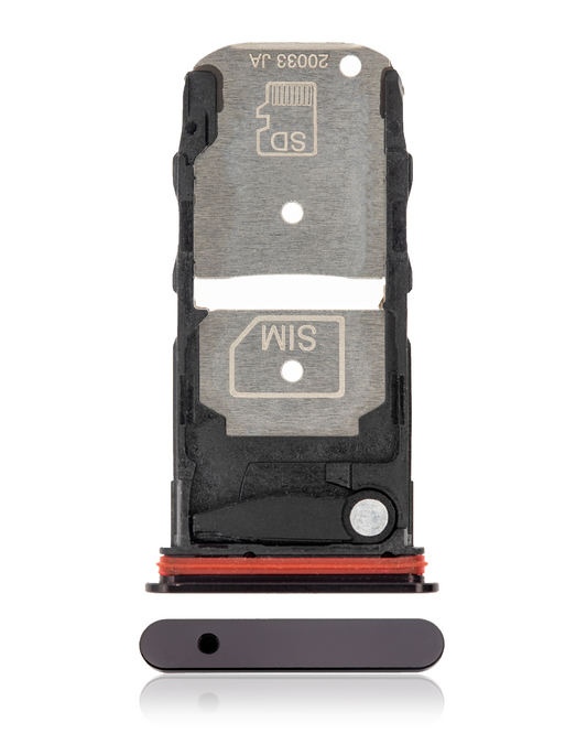 Single Sim Card Tray For Motorola Edge Plus 5G (XT2061 / 2020) (Black) | SKU 107082025135 | image 1