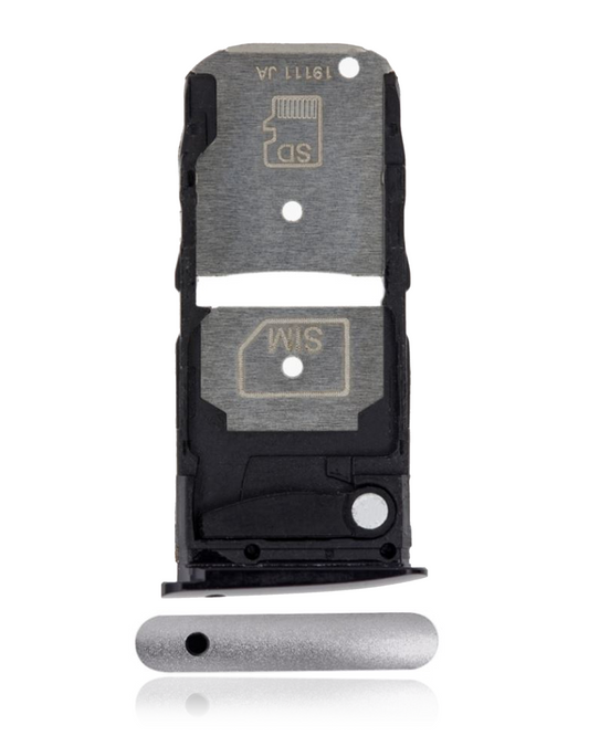 Single Sim Card Tray For Motorola Moto Z4 (XT1980 / 2019) (Frost White) - Motorola replacement part, primary product view, SKU 107082049343
