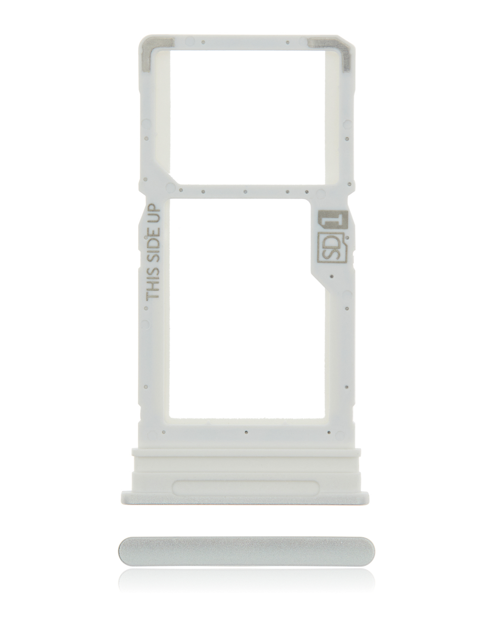 Single Sim Card Tray For Motorola Moto G 5G (XT2113-3 / 2020) (Frosted Silver) replacement part for compatible Motorola phone, SKU 107082085729, product image 1