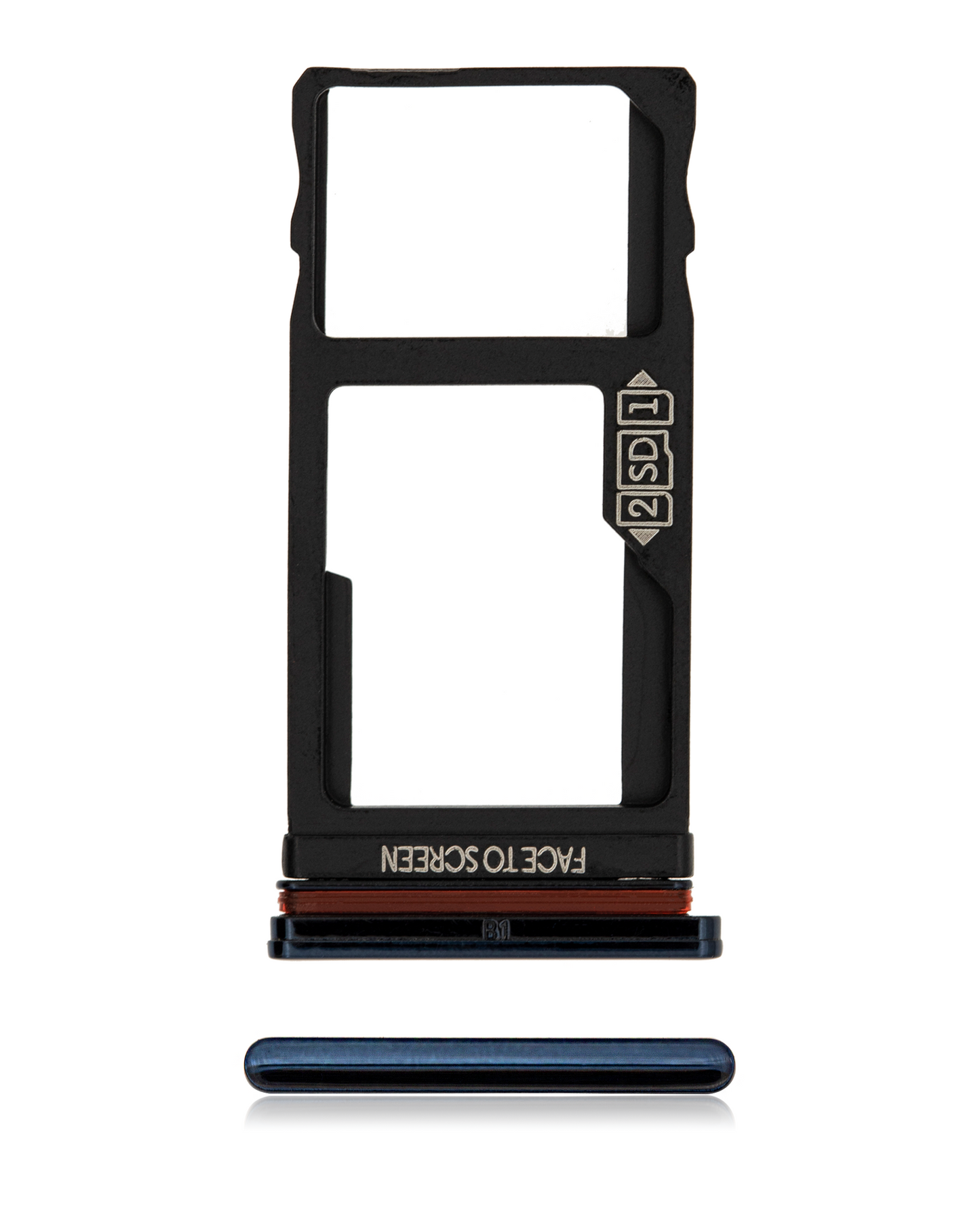 Dual Sim Card Tray For Motorola One Fusion (XT2073 / 2020) (Deep Sapphire Blue) - Motorola replacement part - product image 1 - SKU 107082023525