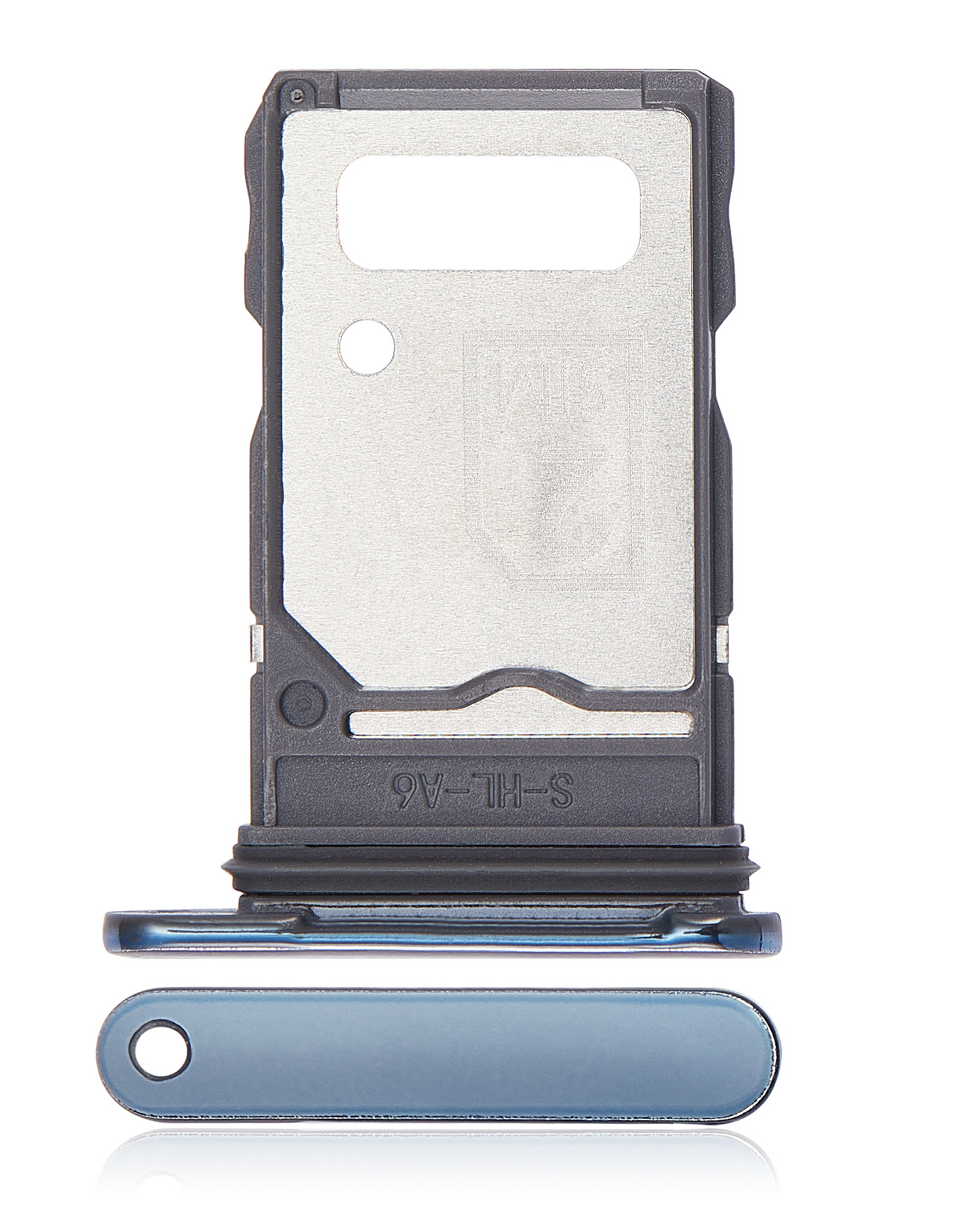 Dual Sim Card Tray For Motorola Edge 20 Pro (XT2153-1 / 2021) (Blue Vegan Leather) | SKU 109082007324 | image 1