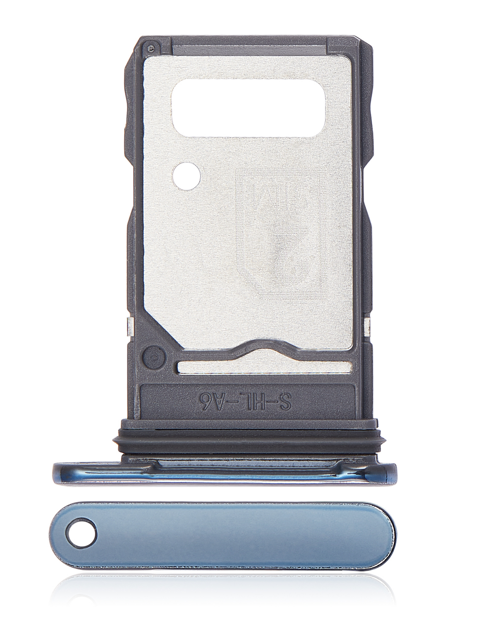 Dual Sim Card Tray For Motorola Edge 20 Pro (XT2153-1 / 2021) (Blue Vegan Leather) | SKU 109082007324 | image 1