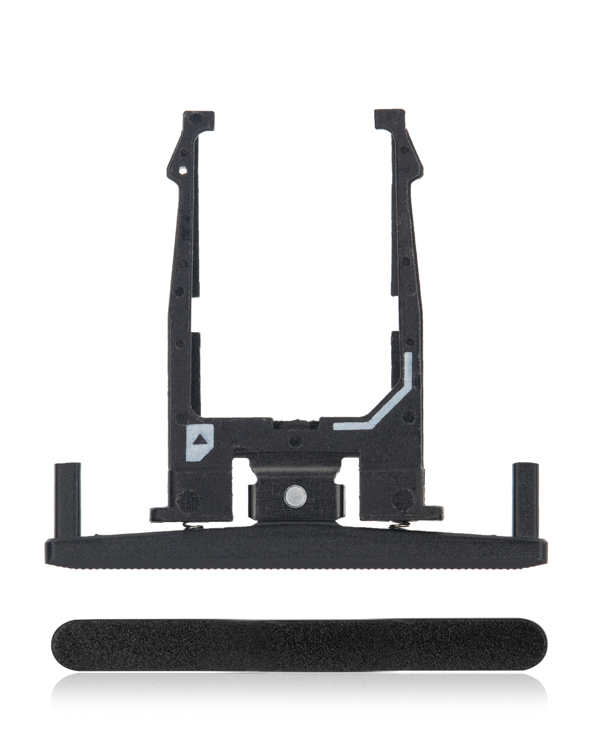 SIM Card Tray for Motorola Droid Turbo (XT1254 / 2014) Black - replacement component front view, SKU 107082030822, image 1
