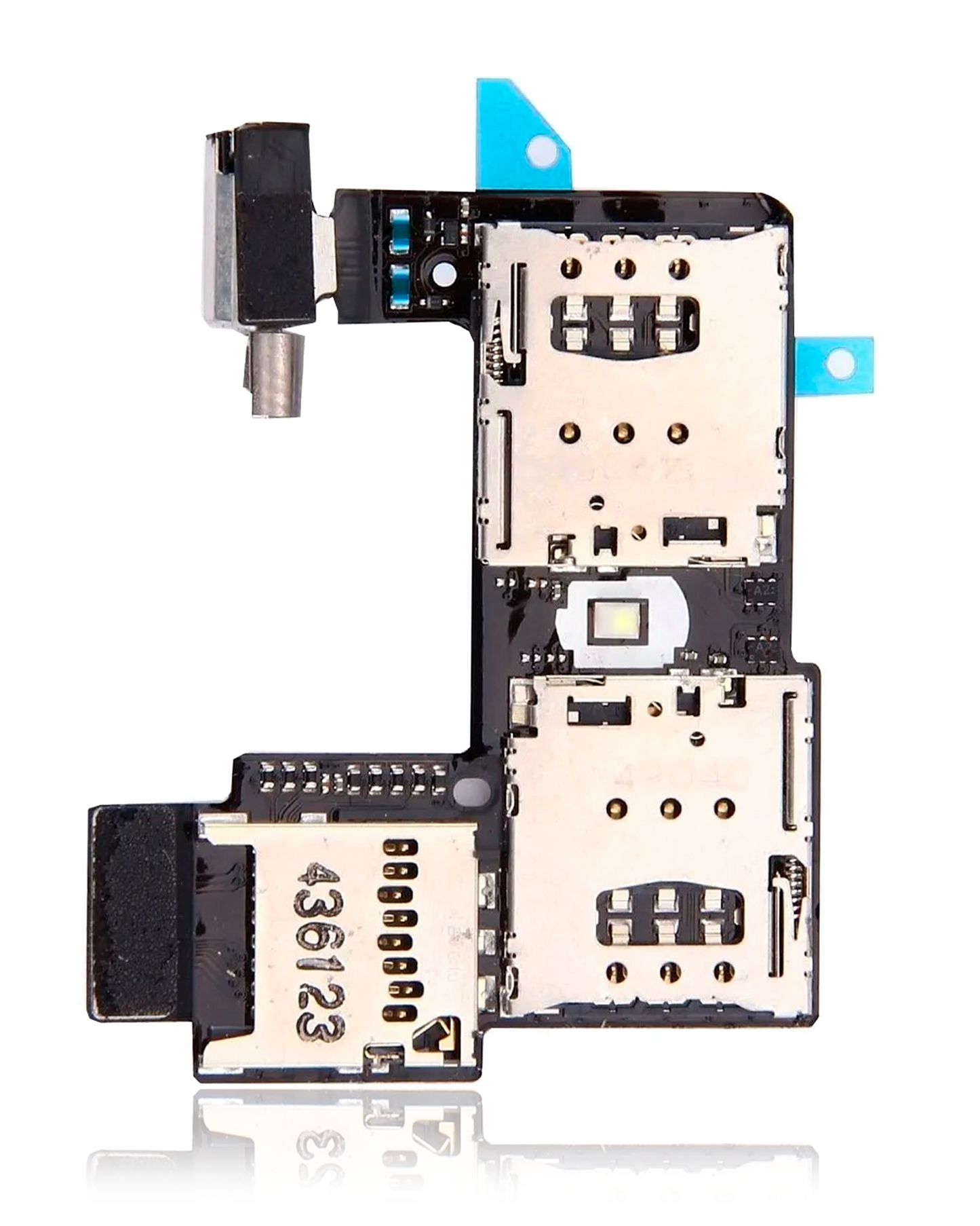 Sim Card Reader Flex With Board For Motorola Moto G2 (XT1068 / 2014) (Dual Sim) | compatible mobile phone replacement part | SKU 107082033928 | product image 1