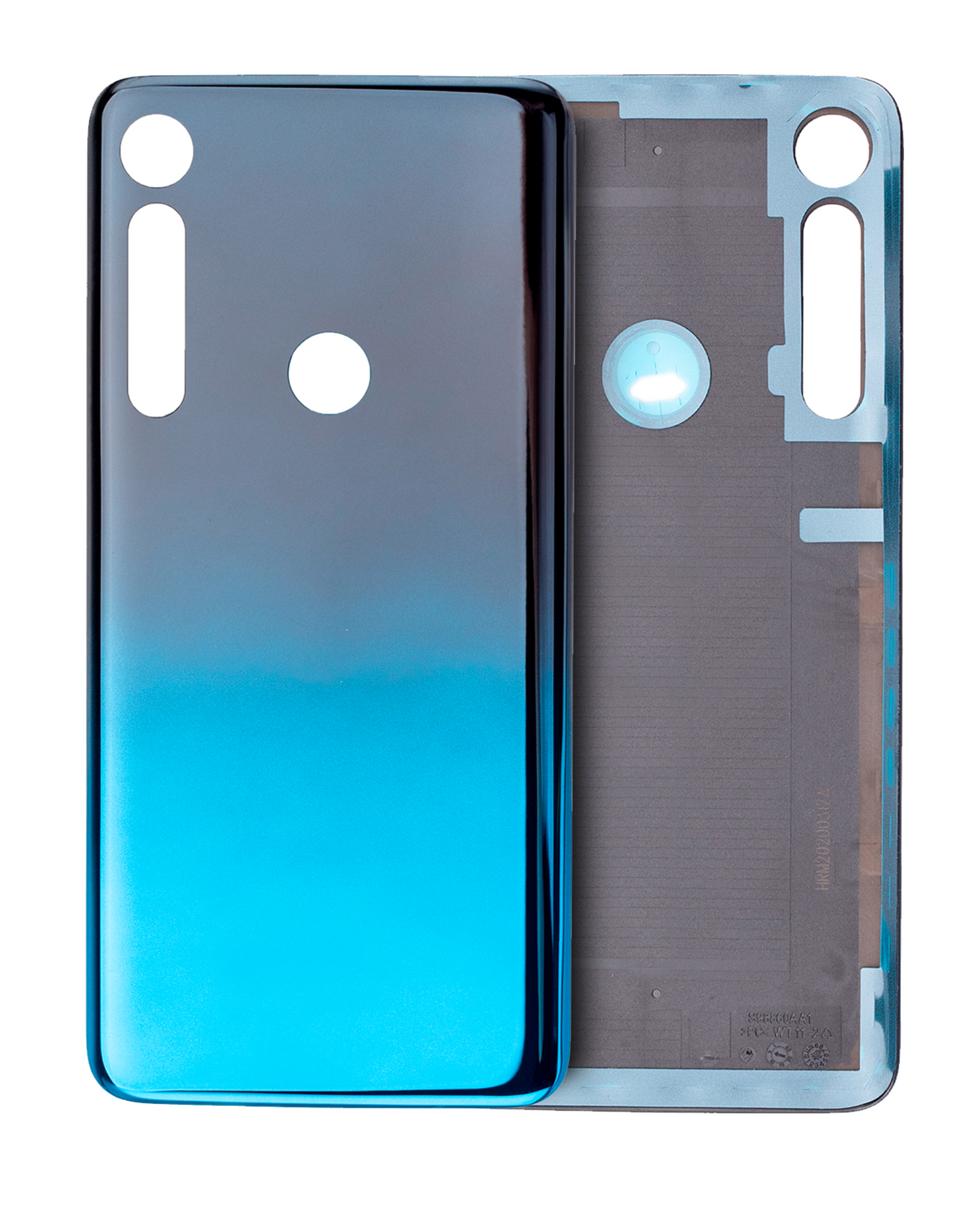 Back Cover Glass For Motorola One Macro (XT2016 / 2019) (Space Blue) - Motorola replacement part - product image 1 - SKU 107082062123