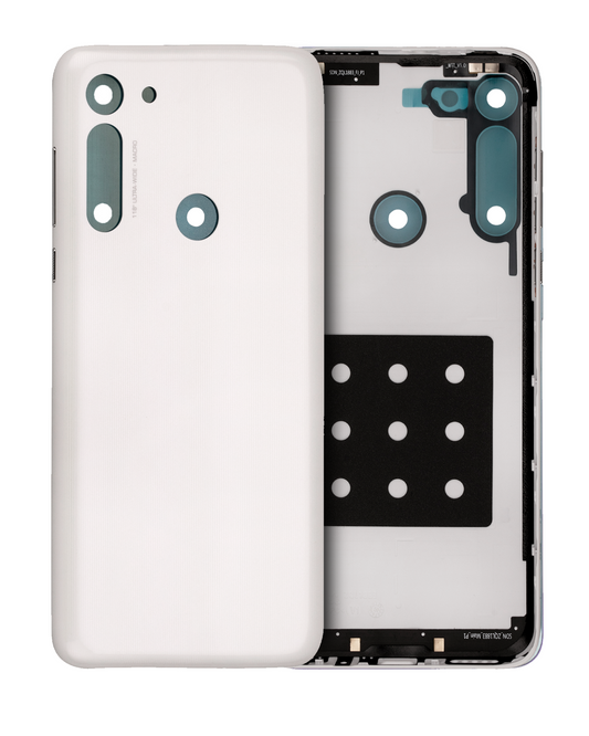Back cover Glass For Motorola Moto G8 (XT2045-1 / 2020) (White Prism) | compatible mobile phone replacement part | SKU 107085003914 | product image 1
