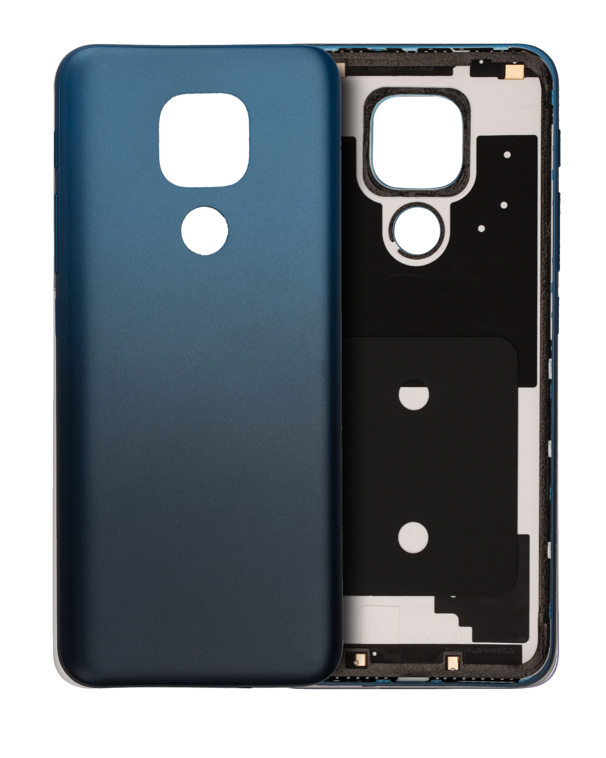 Back cover Glass For Motorola Moto E7 Plus (XT2081 / 2020) (Navy Blue) - image 1