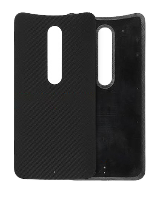 Back cover Glass For Motorola Moto X Style (XT1572 / 2015) (Black) - Motorola phone replacement part, primary product view, SKU 107082035938