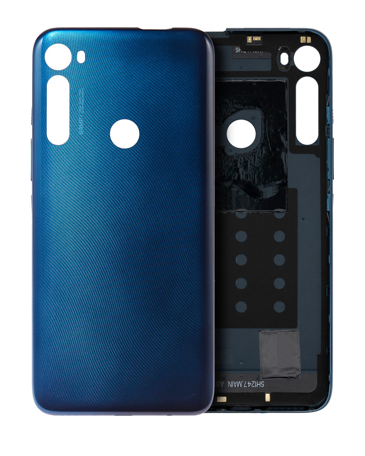 Back cover Glass For Motorola One Fusion Plus (XT2067 / 2020) (Twilight Blue) - Motorola replacement part - product image 1 - SKU 107082075326