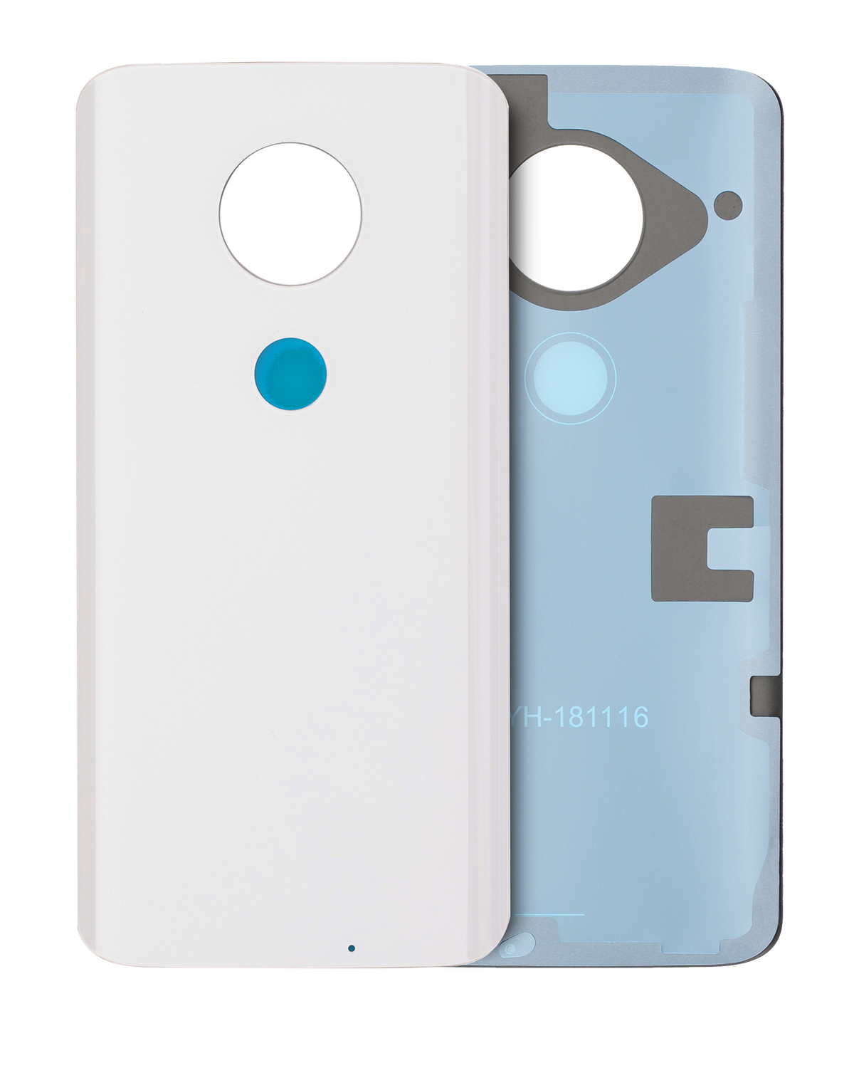 Back cover Glass For Motorola Moto G7 (XT1962 / 2019) (Clear White) | compatible mobile phone replacement part | SKU 107082061828 | product image 1