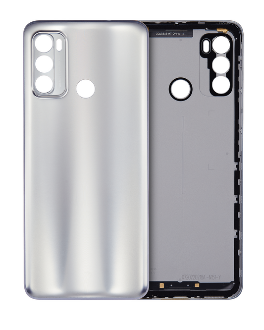 Back cover Glass For Motorola Moto G40 Fusion (XT2147-1 / 2021) (Silver) replacement part for compatible Motorola phone, SKU 107082023553, product image 1