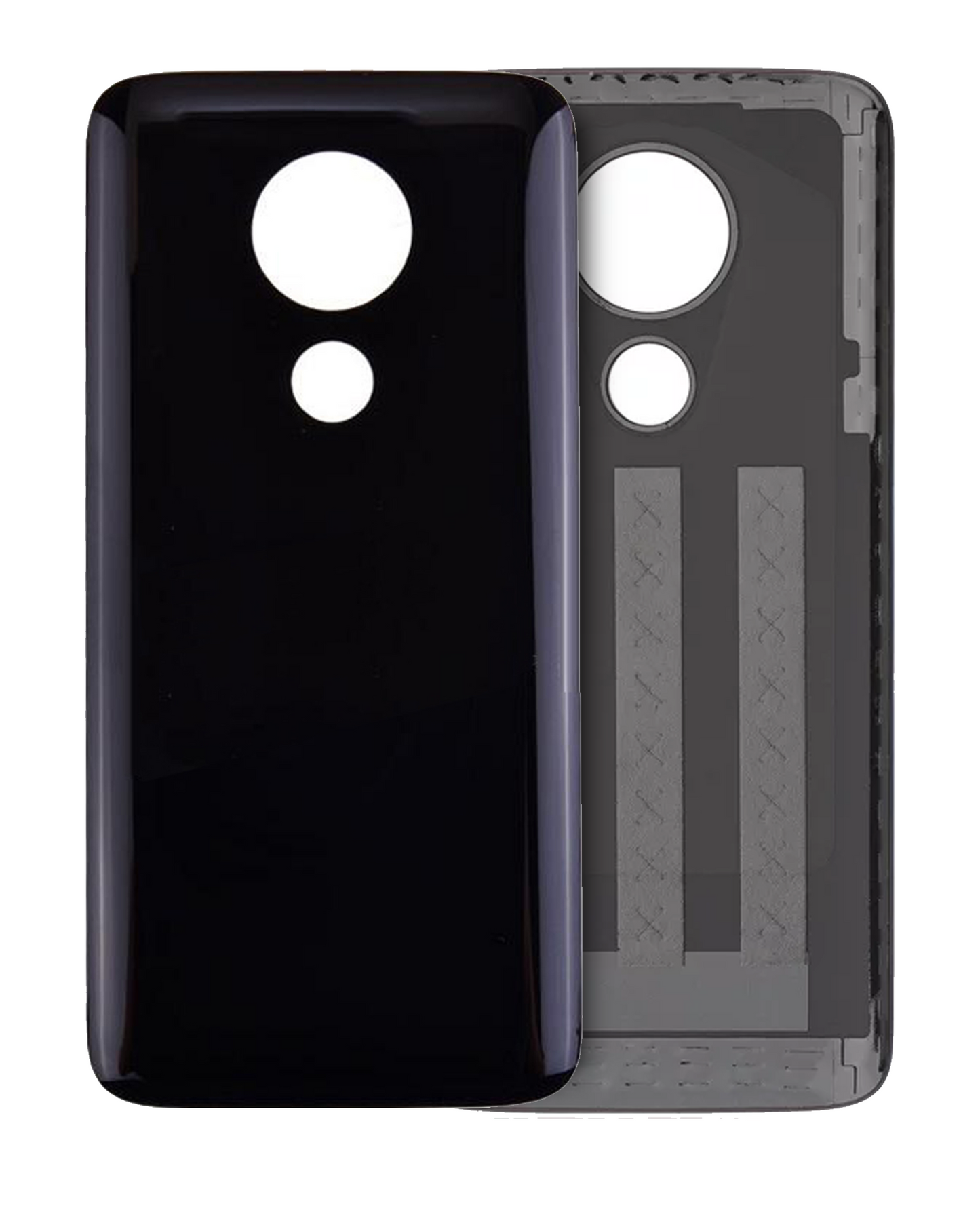 Back cover Glass For Motorola Moto G7 Power (XT1955 / 2019) (Ceramic Black) | compatible mobile phone replacement part | SKU 107082064532 | product image 1