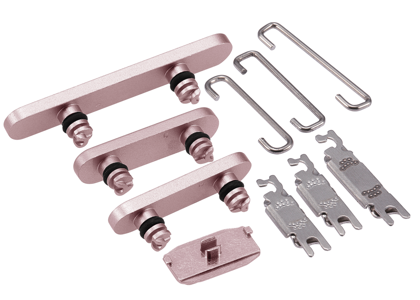 Hard Buttons (Power / Volume / Switch) For iPhone 15 / 15 Plus (Pink)
